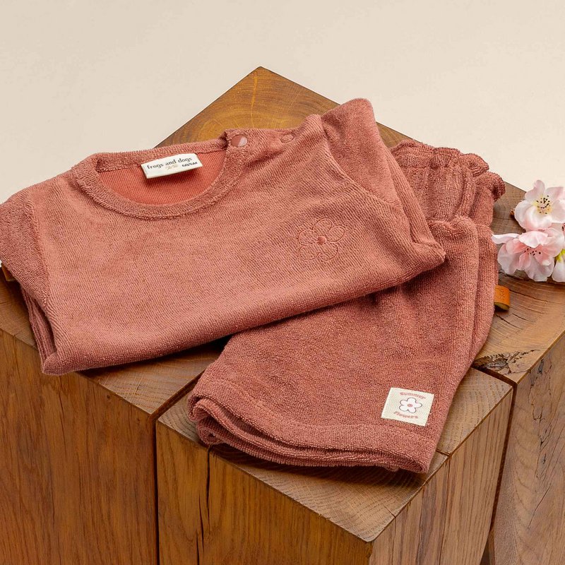 Terry T-Shirt Double Dyed Baby | Burlwood