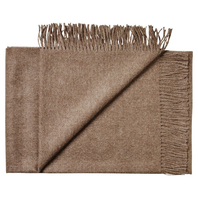 Throw in baby alpaca mélange plain color  0211