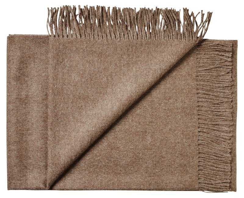 Throw in baby alpaca mélange plain color  0211