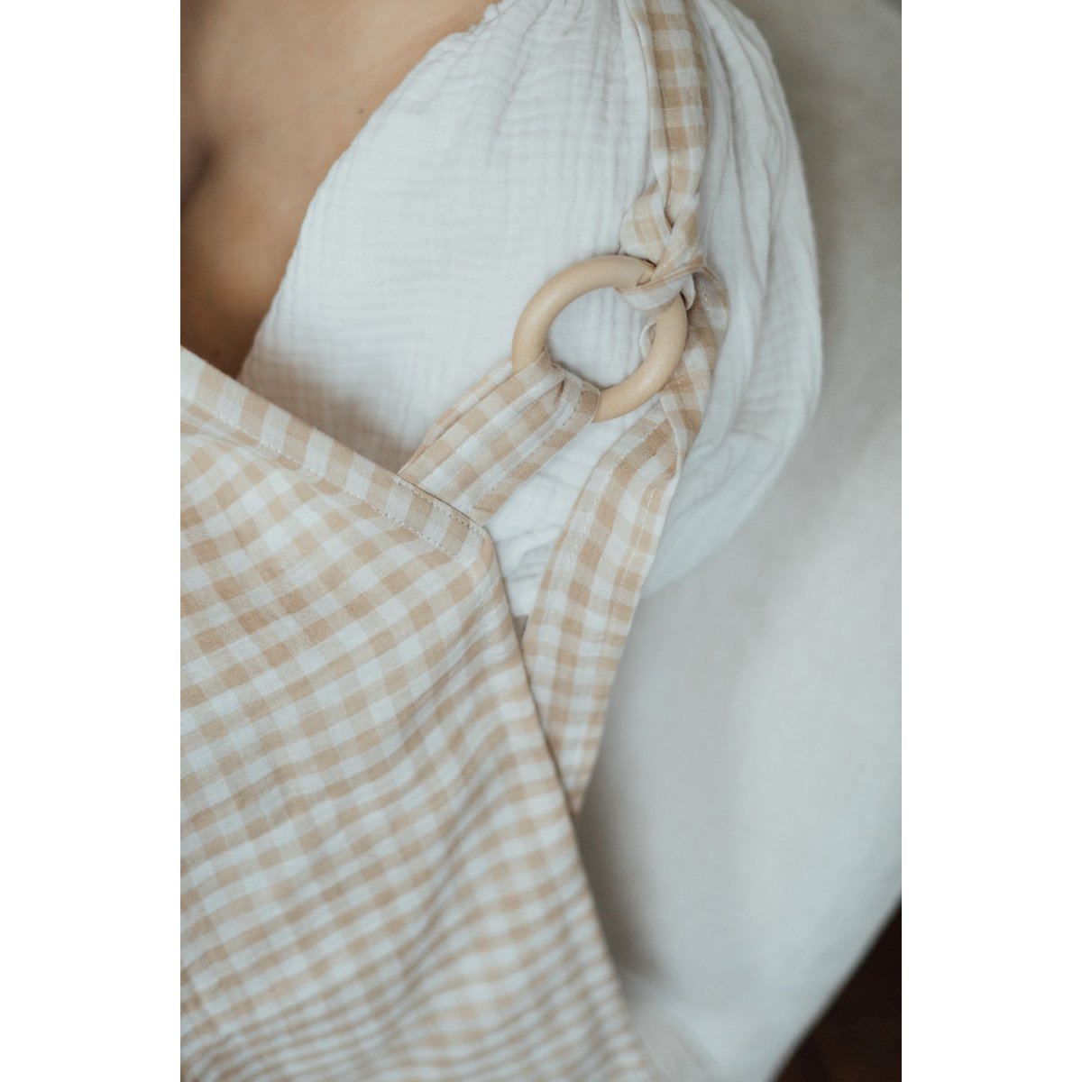 Copertura infermieristica Tisu, Beige Gingham