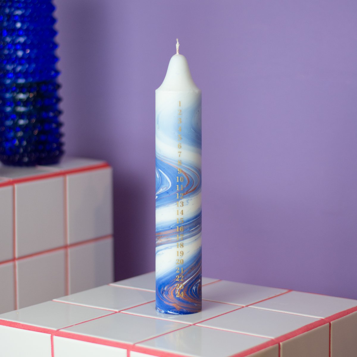 Adventskerze Marmor, Weihnachtskalender
