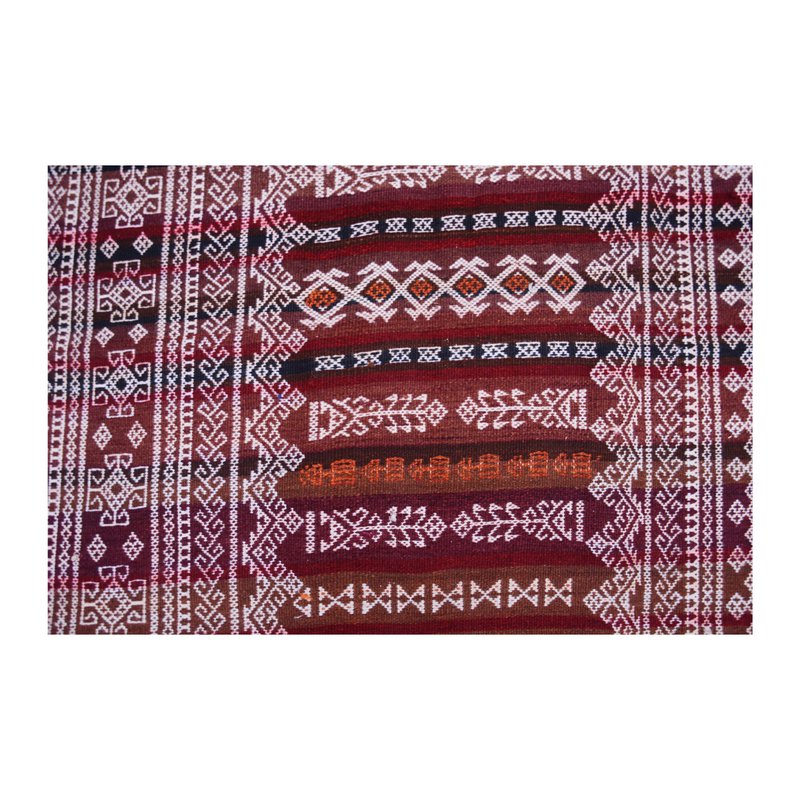 Tapis Vintage Baluch Soumak Brun Foncé