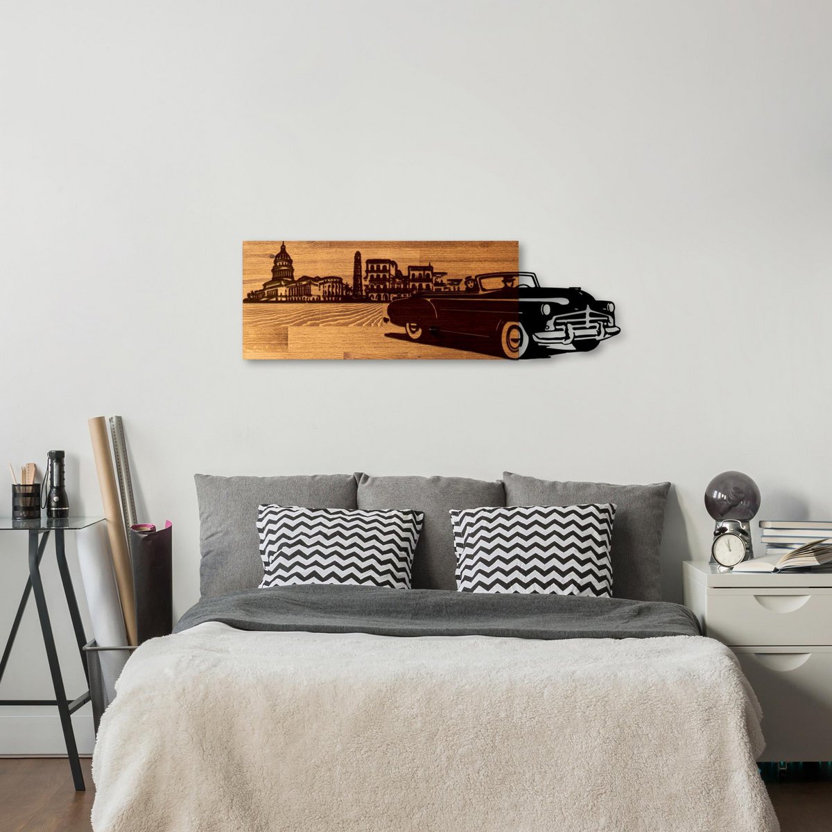 MA-461 Wood Metal Wall Painting
