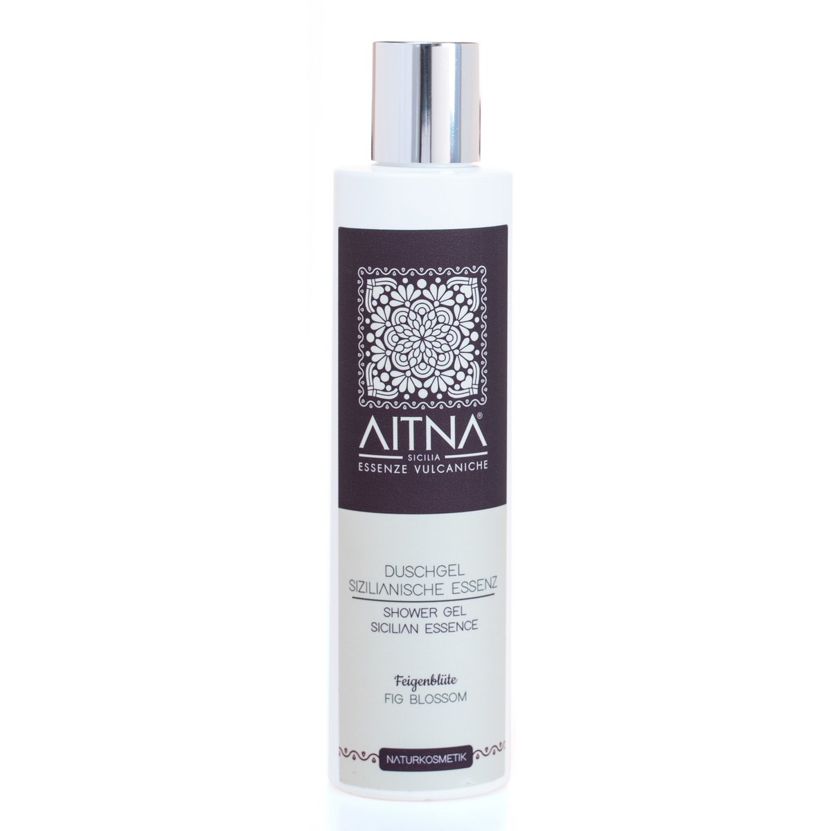 Aitna Naturkosmetik Volcanic Organic Shower Gel Sicilian Essence Fig Blossom Made in Italy, 200ml