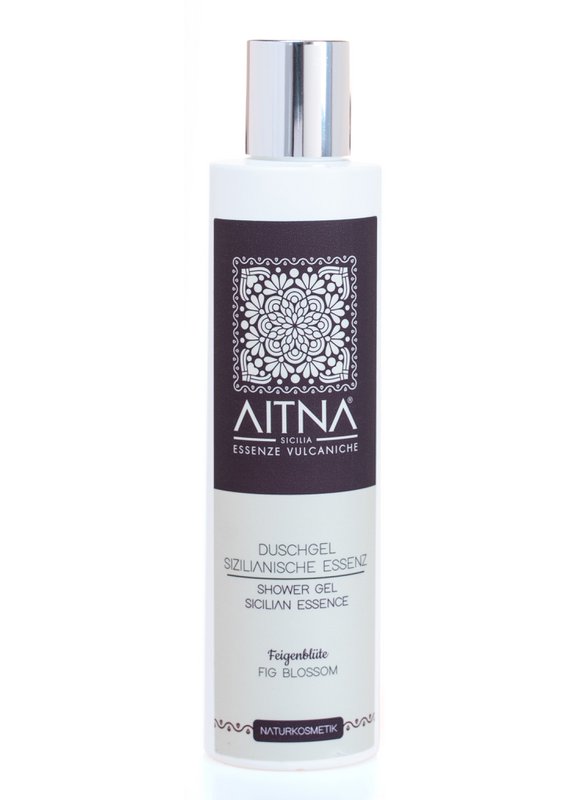 Aitna Naturkosmetik Volcanic Organic Shower Gel Sicilian Essence Figenblomst lavet i Italien, 200ml