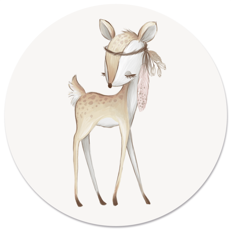 Cerchio da parete per bambini bambi