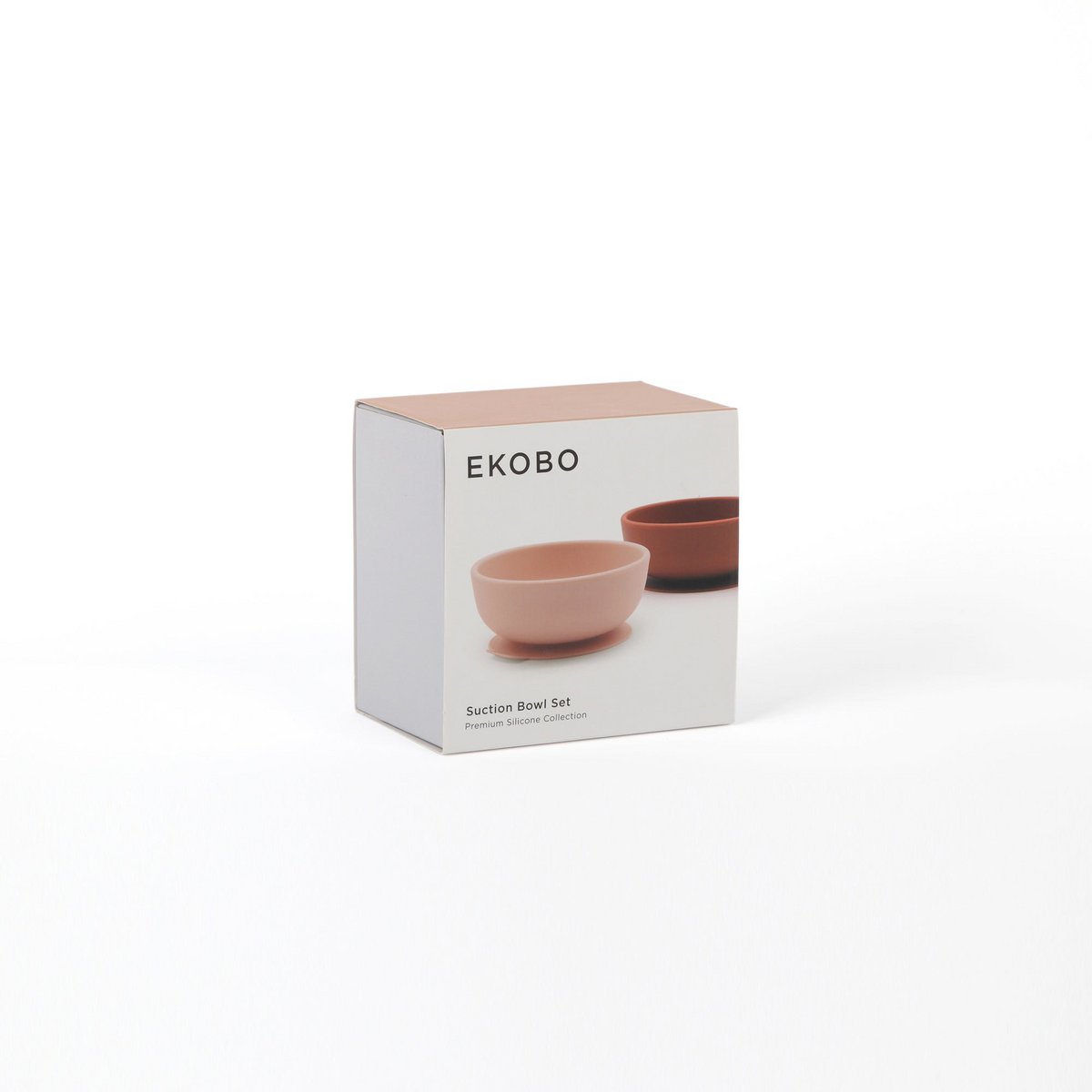 Suction Bowl Set - Blush / Terracotta