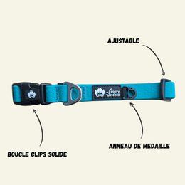 Collier imperméable Bleu paon
