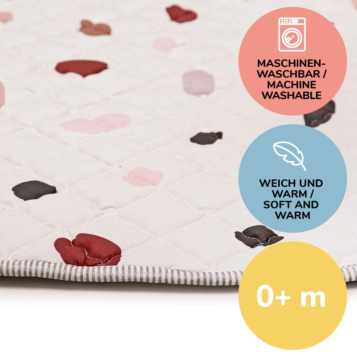 Alfombra de juego acolchada mate Hakuna «Confeti» 1,5 m