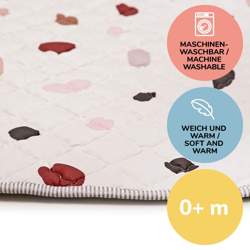 Tappetino da gioco trapuntato opaco Hakuna «Coriandoli» 1,5 m
