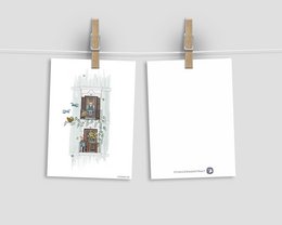 postcard 'balcony in spring'