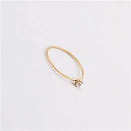 Ana - Solitaire Ring Wedding Band