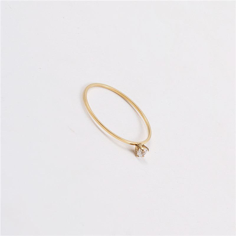 Ana - Solitaire Ring Wedding Band