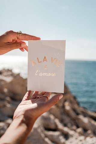 Golden love card