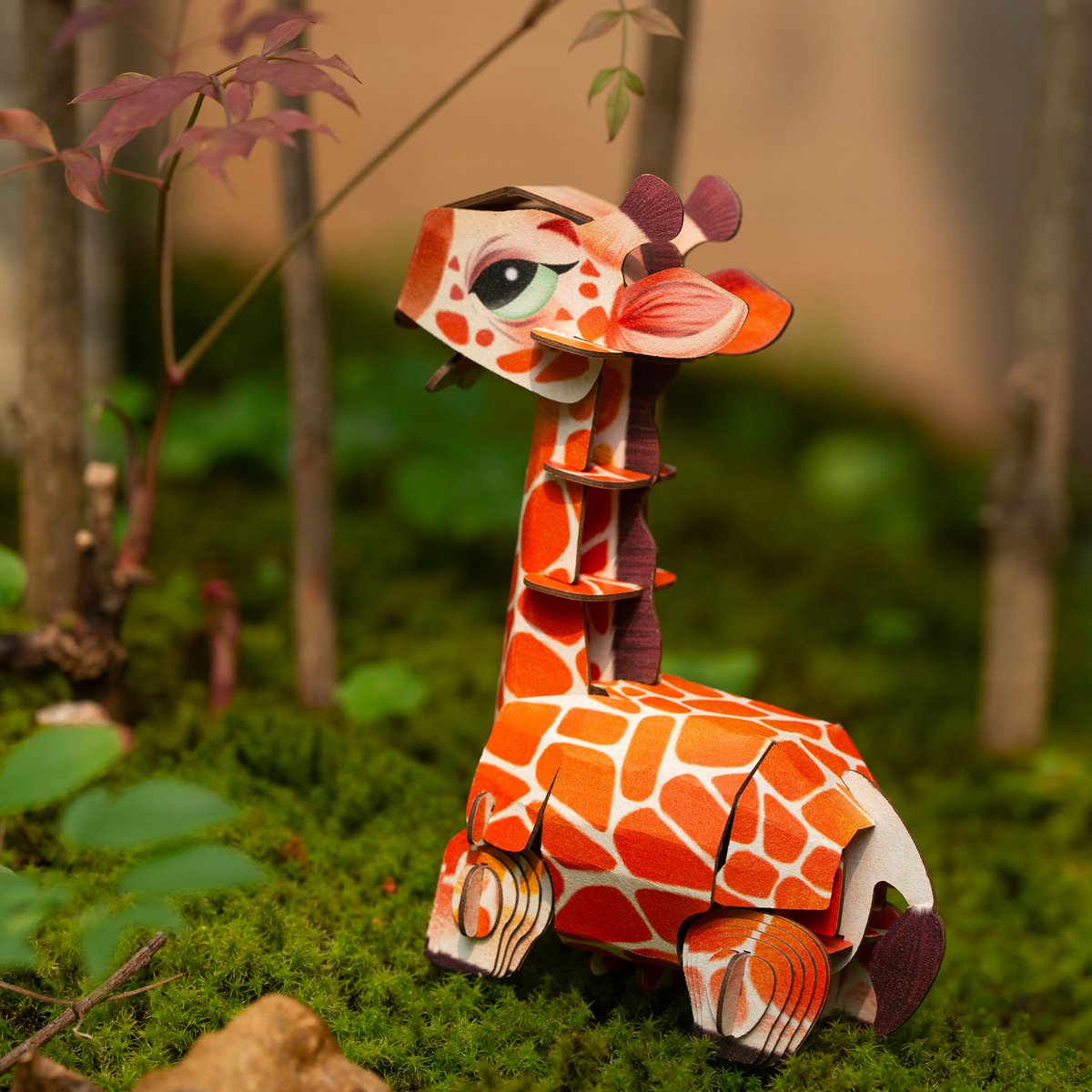 Mieredu - 3D Puzzel Build And Sound - Giraf