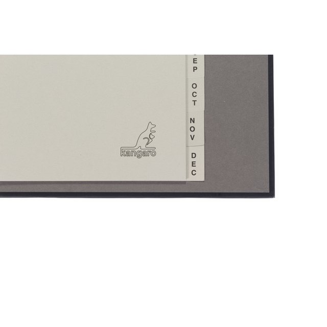 Onglet ECO Kangaro A4 lettres 180gr carton gris 4r 12pcs FSC Jan-Dec