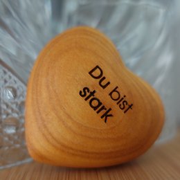Thankgoods Wooden Heart You are strong