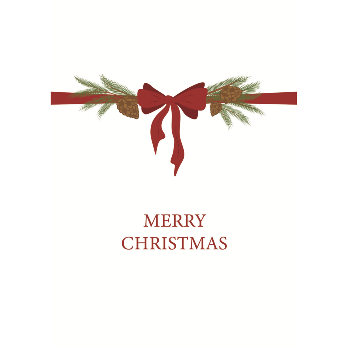 Postkarte Frohe Weihnachten - Misletoe