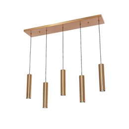 Tavolo da pranzo cilindro lampada a sospensione 5 | D'oro