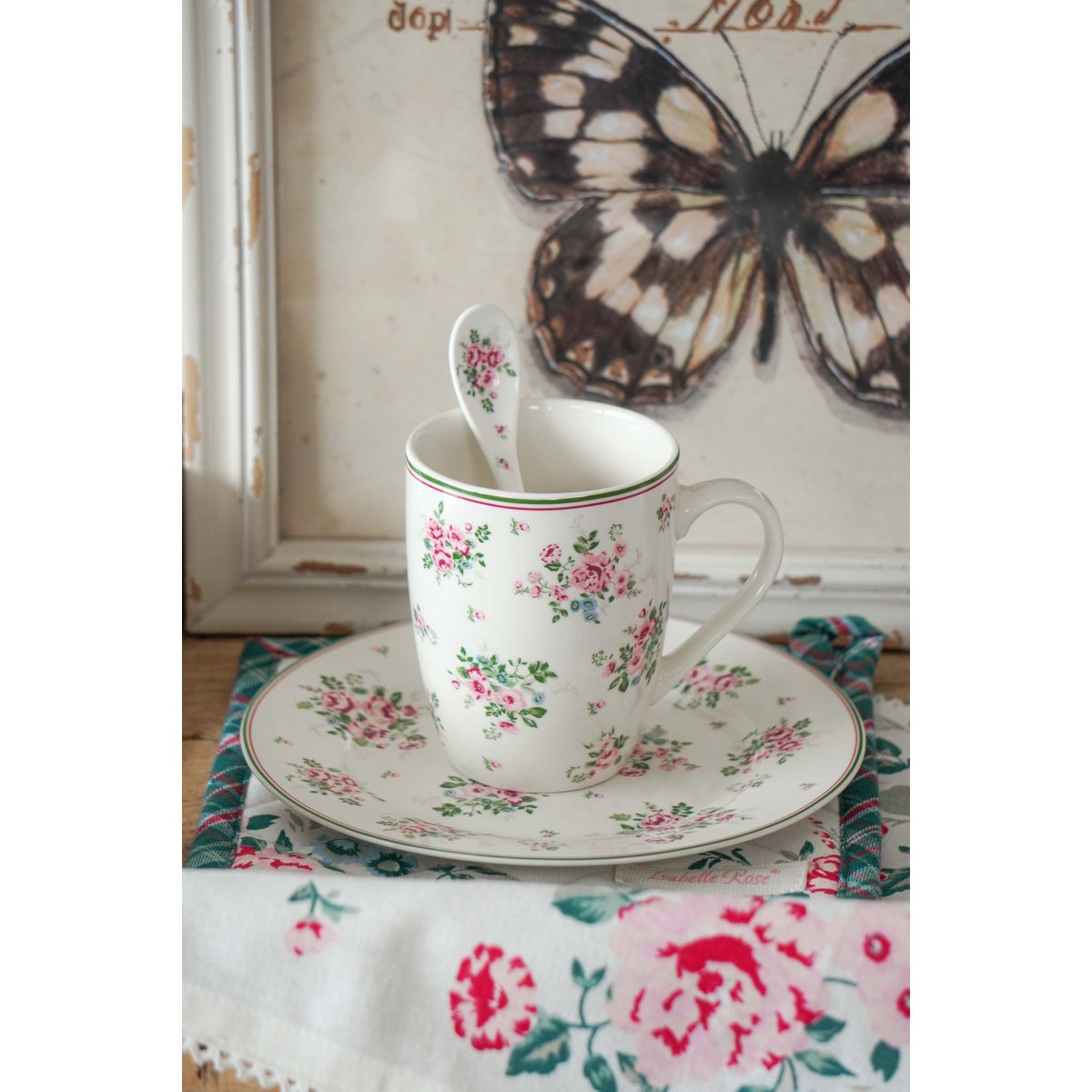 Piatto dessert in porcellana Lisa 19 cm Isabelle Rose