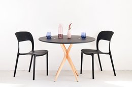 Halve maan uitschuifbare tafel Jubi diverse kleuren verkrijgbaar