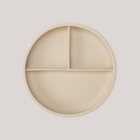 Siliconen gedeelde zuigplaat - Oesterbeige