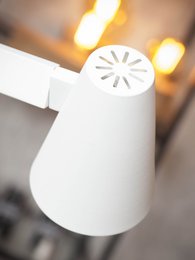 Vloerlamp ijzer Biarritz, wit