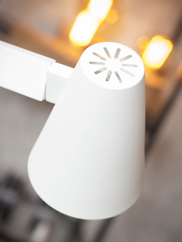 Vloerlamp ijzer Biarritz, wit