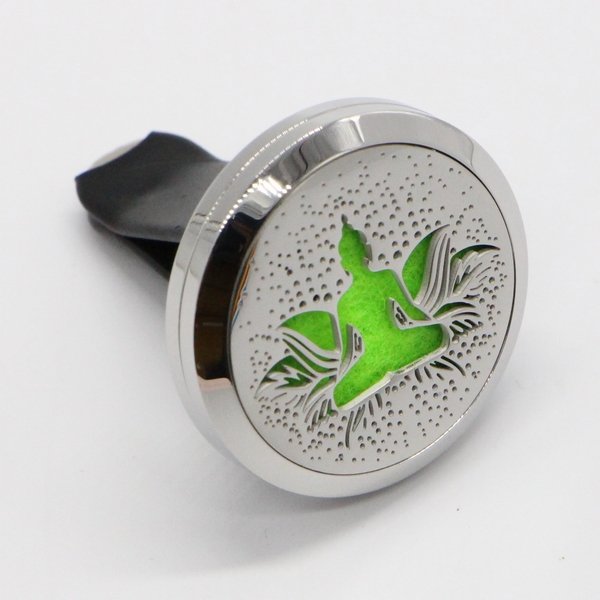 Car Diffuser Clip'Arôme - Bodhi - Stainless Steel with Blotters - Decorative Aromatherapy Accessory - Gift Idea