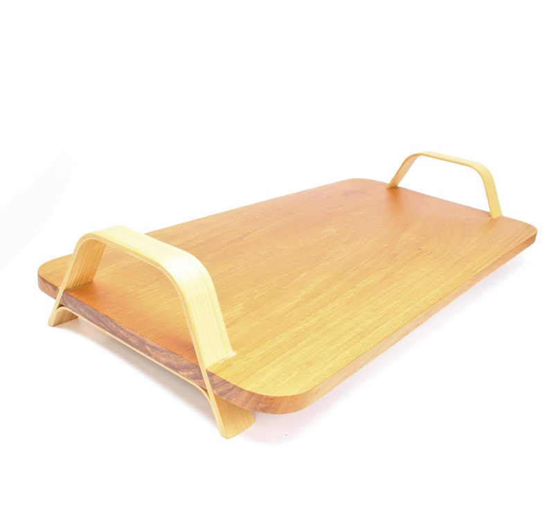 Bana designbakke fra træ og bambus
