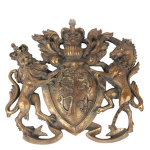 Coat of Arms Wall Plaque 38 cm - Gold 