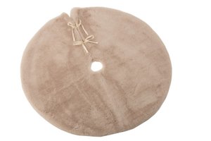 J-Line Round Christmas tree skirt - textile - beige