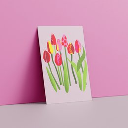 Cartolina - Tulipani