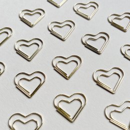 Bracket hartclip Gold Metal Office Clip Paper Bracket (PU = 10 stuks)