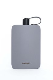 Water bottle stainless steel grey - 500ml - flat