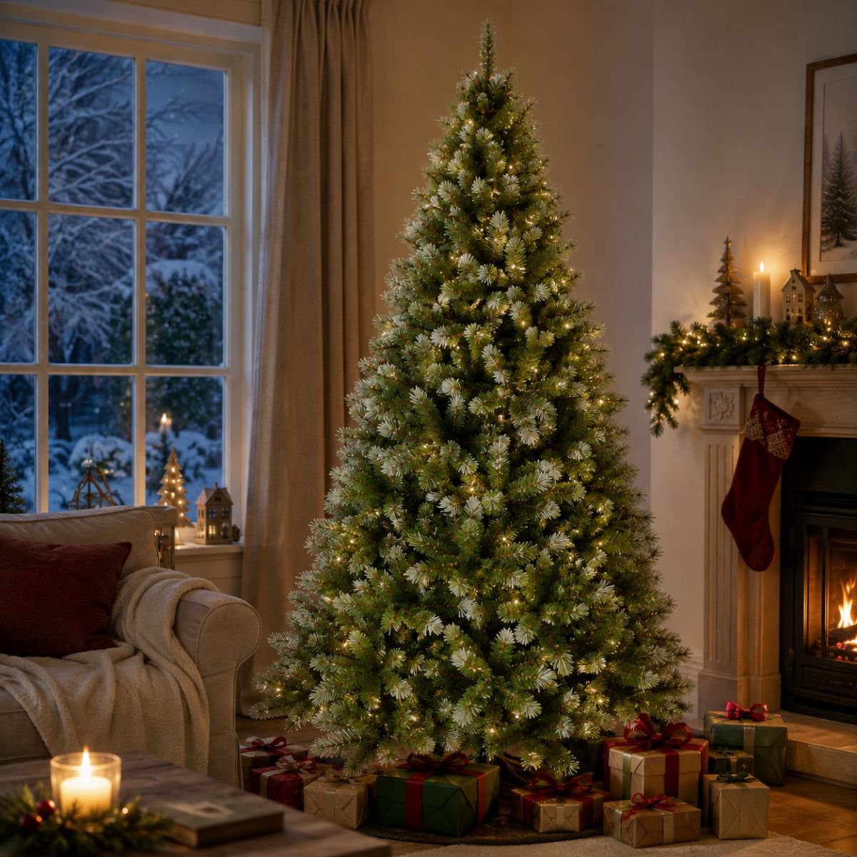 Kunstigt juletræ Pittsburgh Green