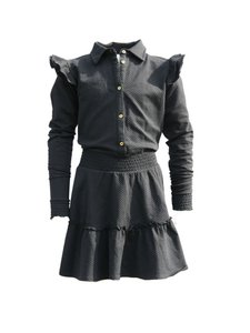 Funkle Mädchenkleid schwarz