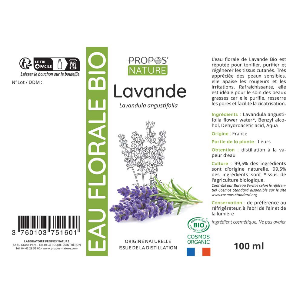 ORGANICZNY HYDROLAT LAWENDY - WODA KWIATOWA - 100ML