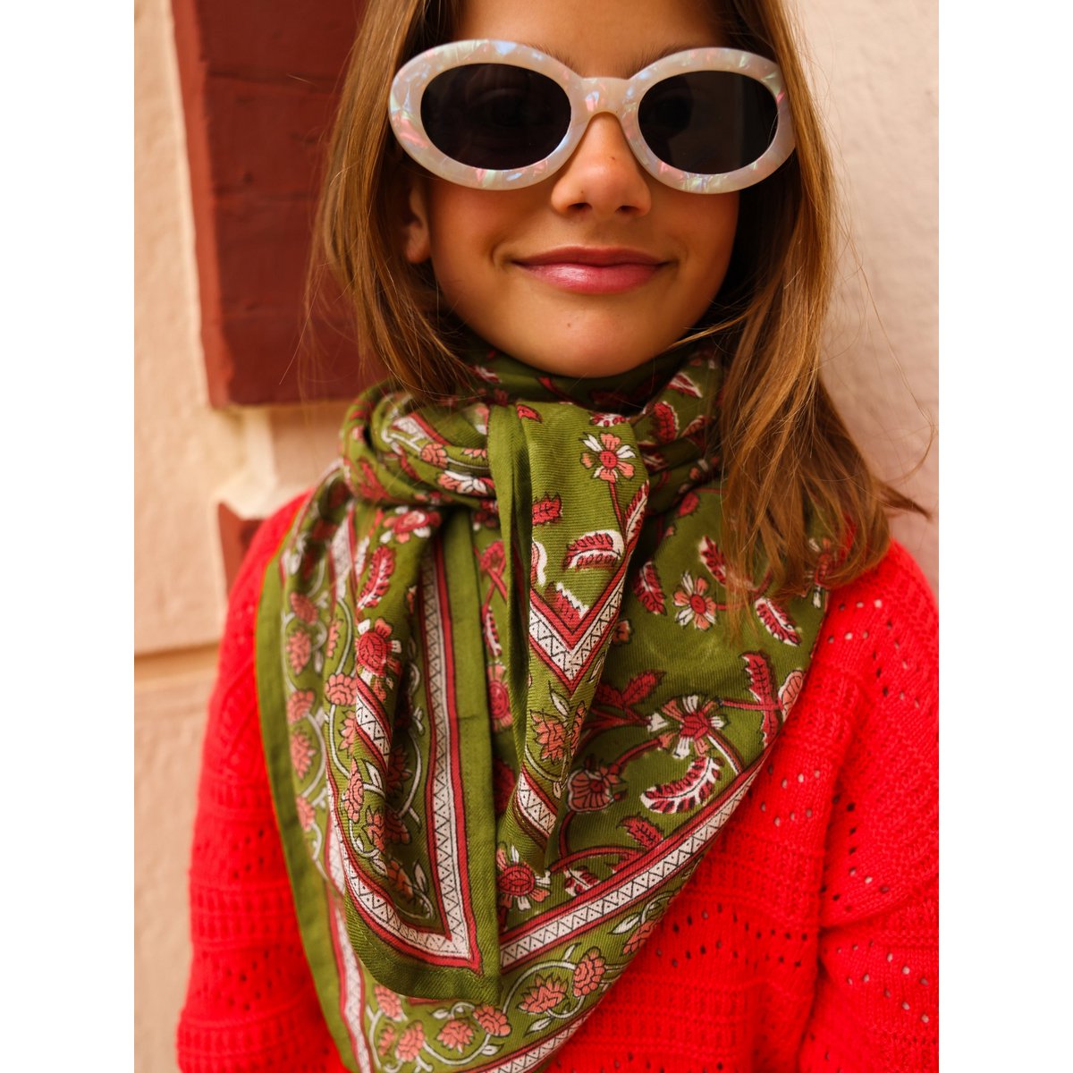 Foulard Adulte Delhi Menthe 100 cm