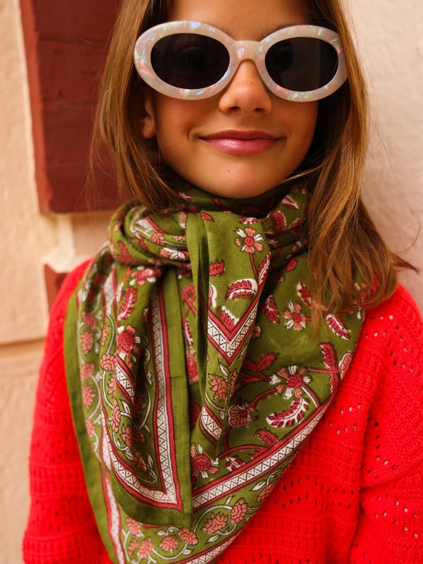 Foulard Adulte Delhi Menthe 100 cm