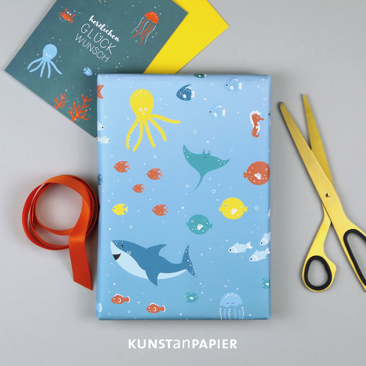 Geschenkpapier Unterwasserwelt Eric