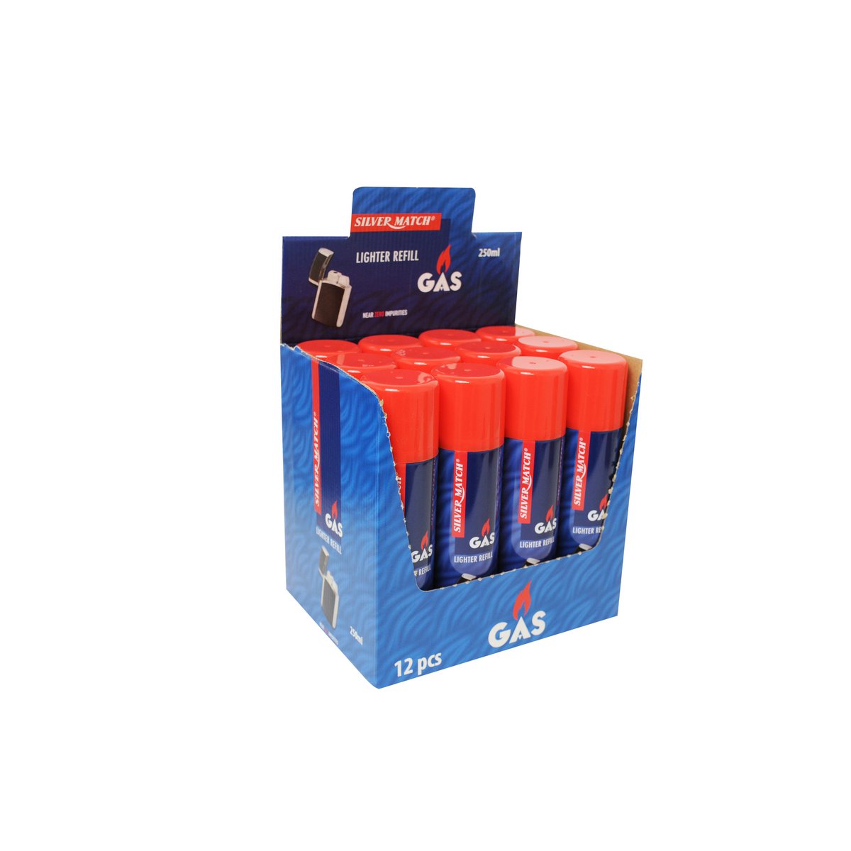 SILVER MATCH, gasfles, voor campingkachels, gasfornuis, 250 ml
