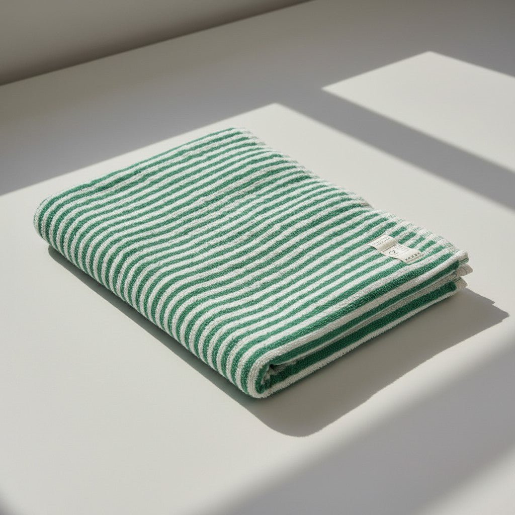Badetuch | Germany | Grüne Streifen | 170x85 cm