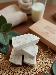 Økologisk havregrynssæbe med glycerin og aloe vera