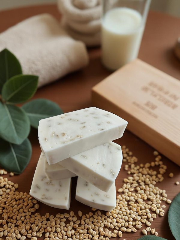 Økologisk havregrynssæbe med glycerin og aloe vera