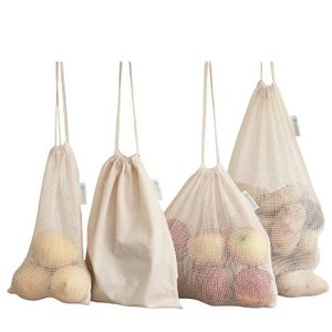 Wiederverwendbare Produktbeutel-Set x 8 | Bio-Baumwolle