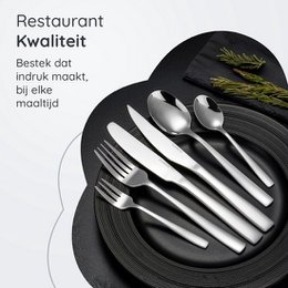 Besteckset Essential – 12 Personen / Silber 18,0 Edelstahl