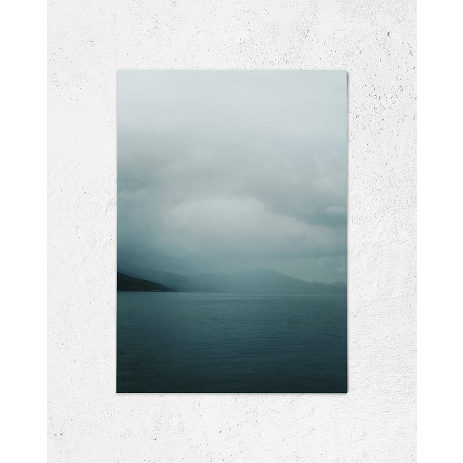 Carte postale Lac dans le brouillard (PK_069)