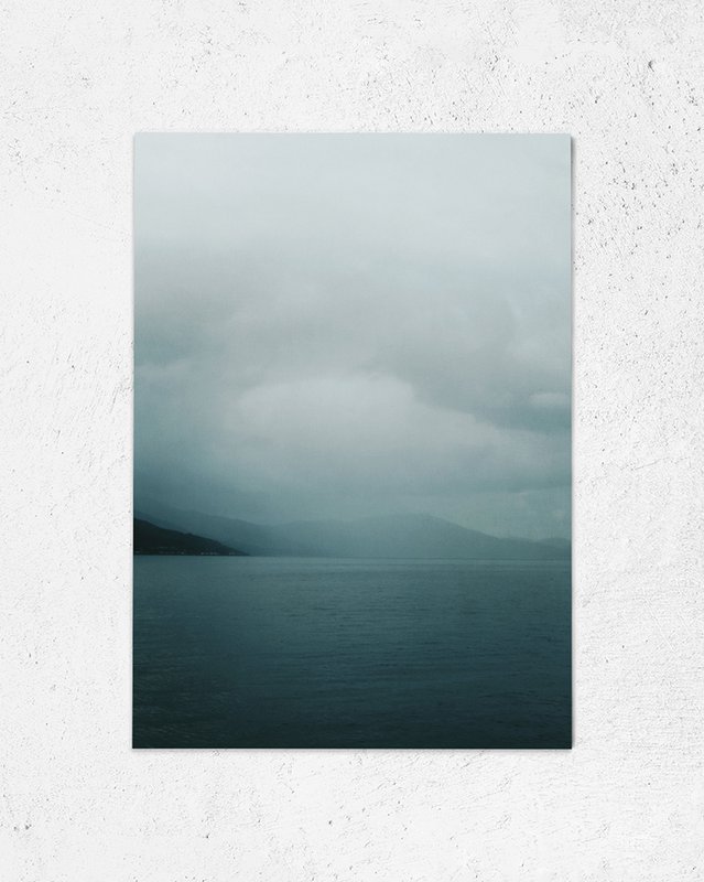 Carte postale Lac dans le brouillard (PK_069)