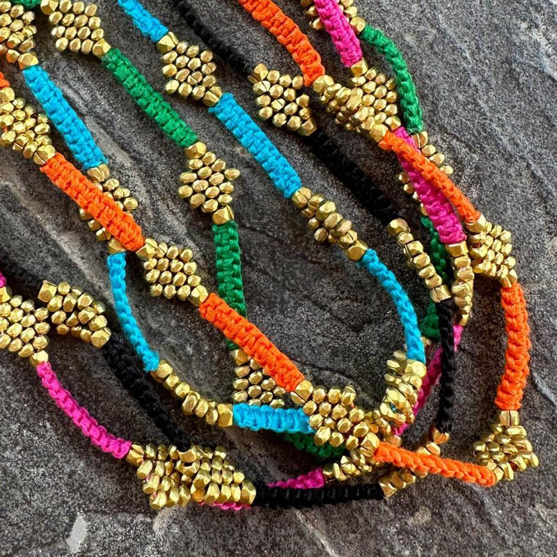 collar Dokra hecho a mano "Summerlove"